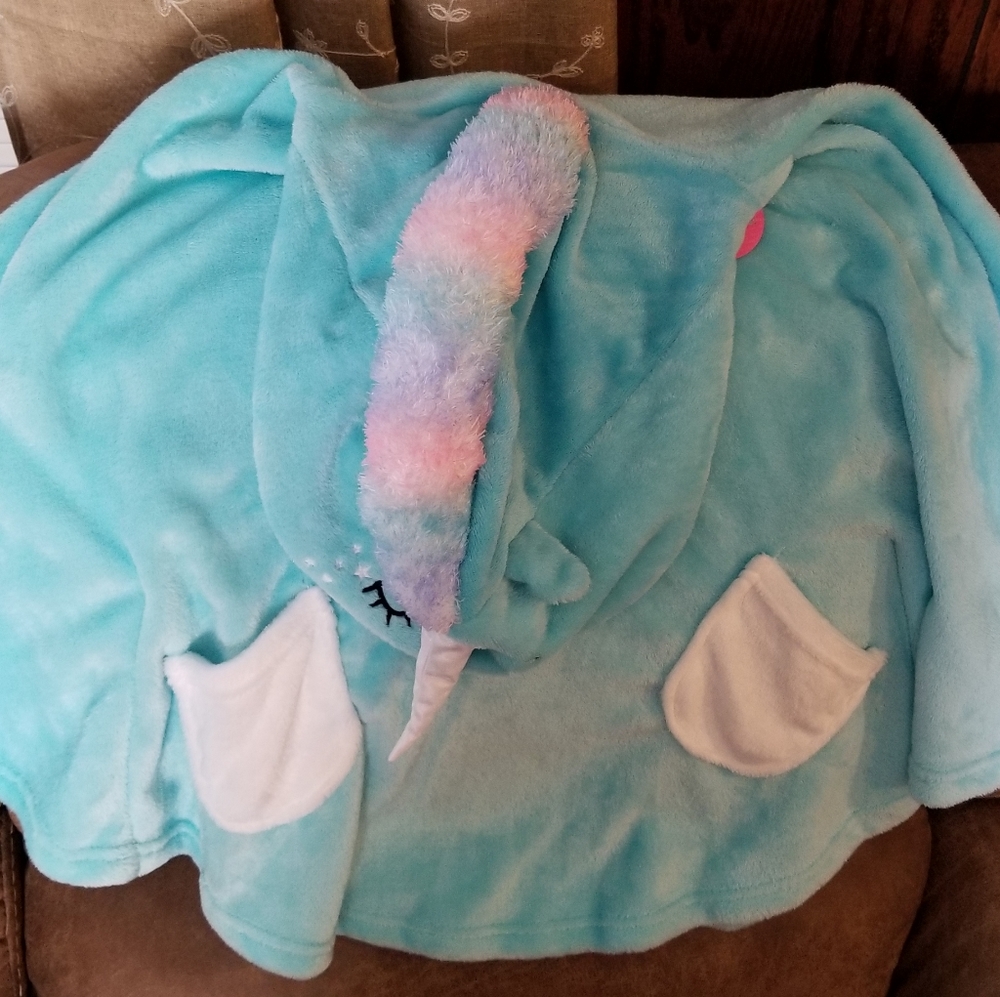 Soft Unicorn Poncho Bathing Suit Cover Up XOXO